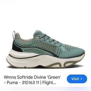 Puma Softride Devine Women's Green Sneakers